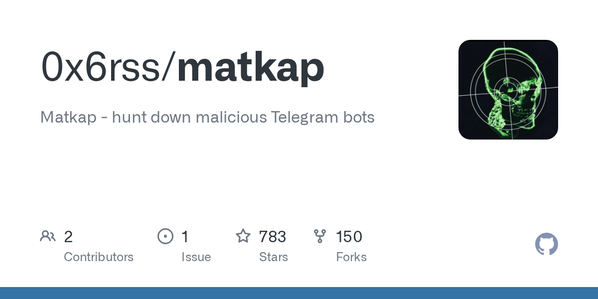 Matkap: A Python Tool to Hunt Down Malicious Telegram Bots