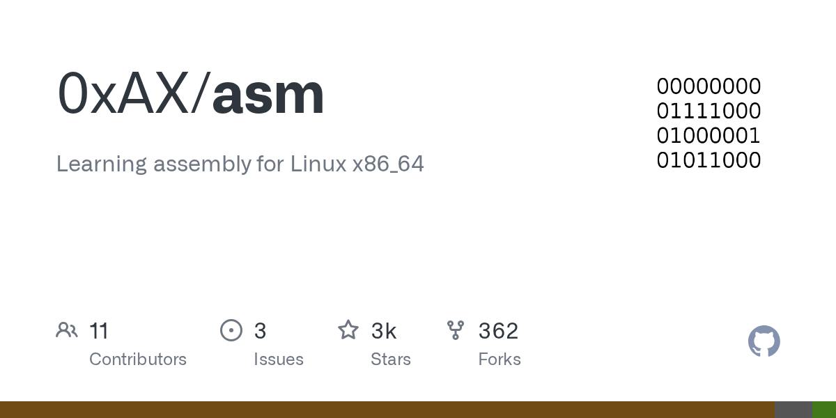 0xAX/asm: A Comprehensive Guide to Linux x86_64 Assembly