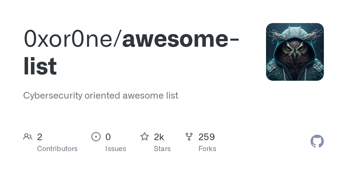 awesome-list: A Curated Collection of Cybersecurity Resources
