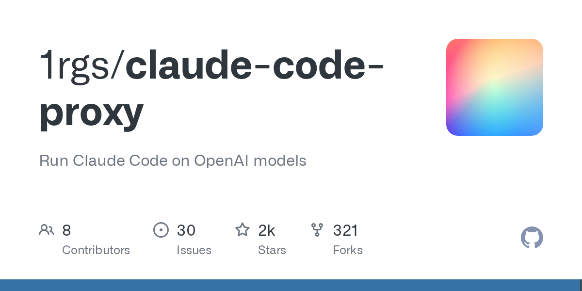 claude-code-proxy: Use Anthropic Clients with OpenAI and Gemini Models