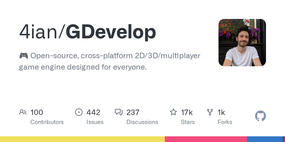 GDevelop: Open-Source 2D/3D Game Engine for Everyone