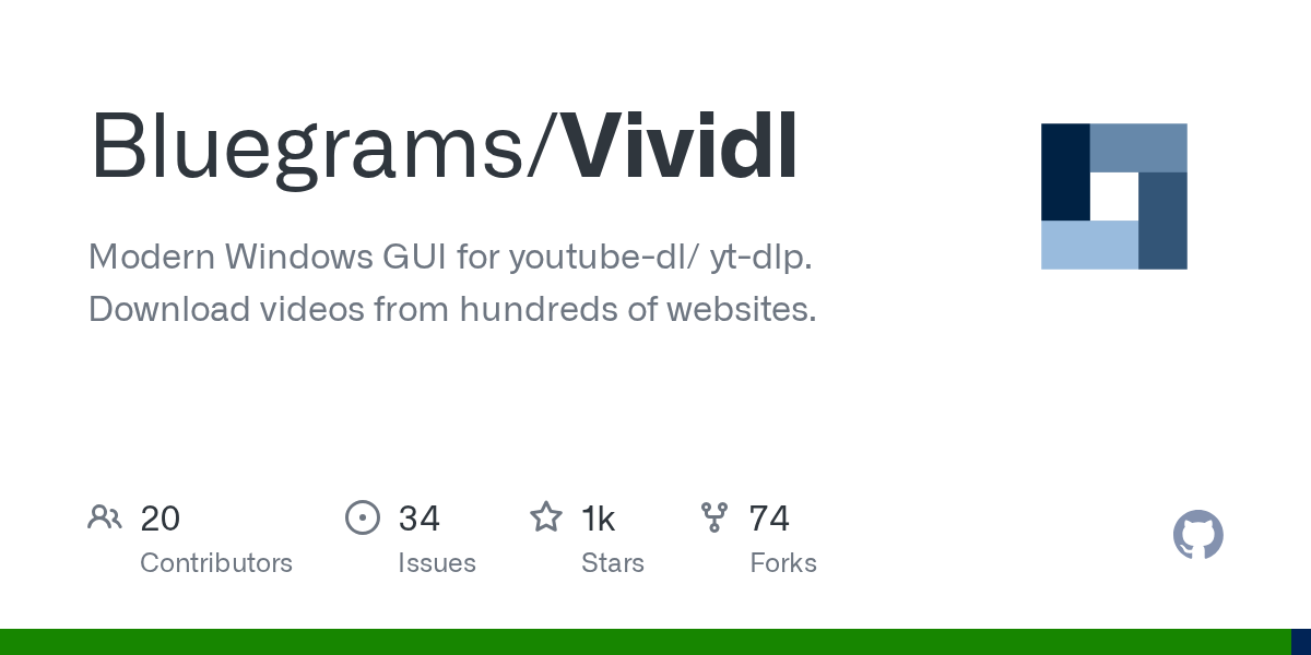 Vividl: Modern Video Downloader for Windows with youtube-dl/yt-dlp