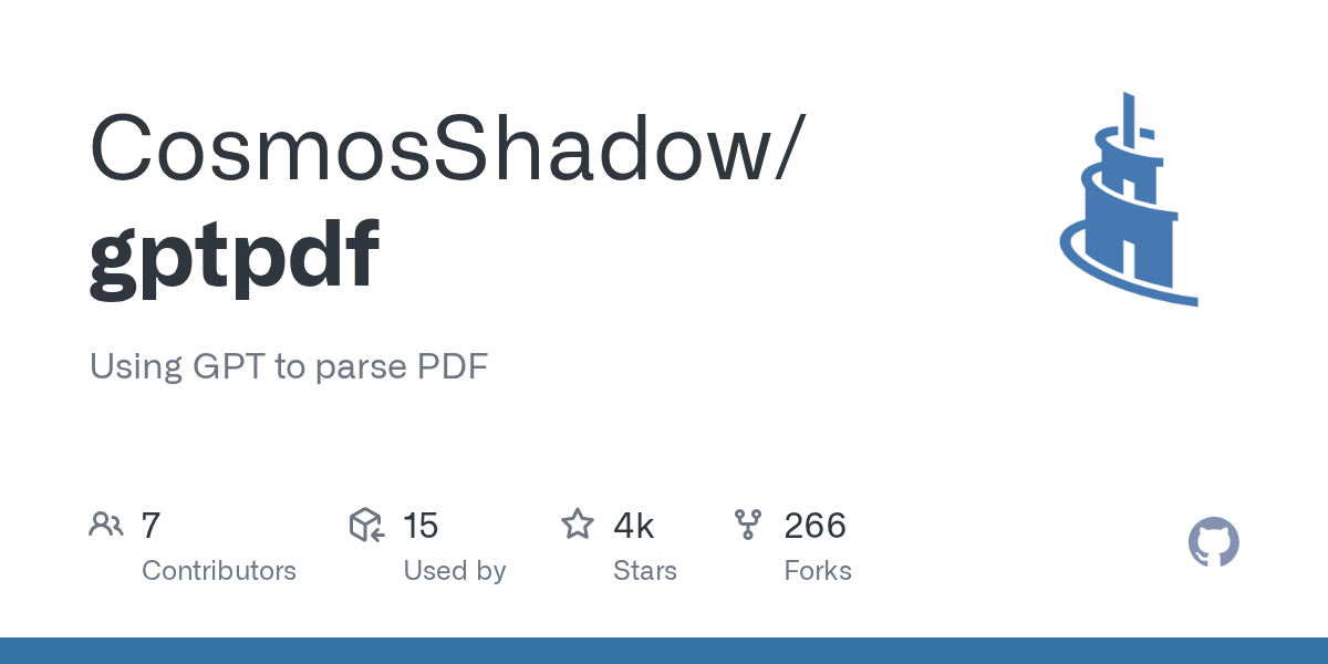 gptpdf: Effortlessly Parse PDFs into Markdown with GPT-4o