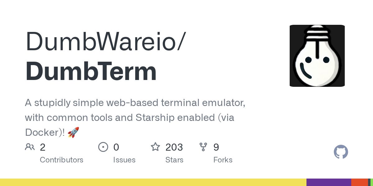 DumbTerm: A Simple Web-Based Terminal Emulator with Starship Integration