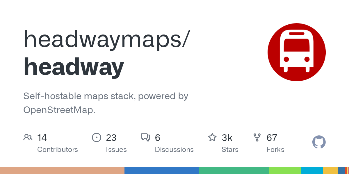 Headway: Self-Hostable OpenStreetMap Maps Stack