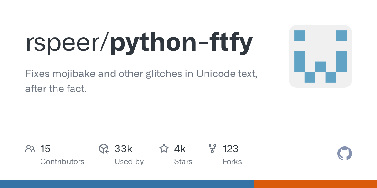 python-ftfy: Effortlessly Fixing Mojibake and Unicode Glitches