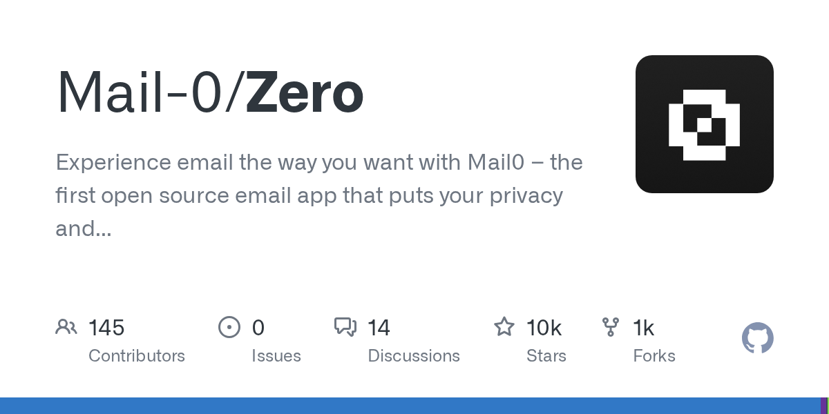 Zero: An Open-Source AI Email Solution for Privacy and Self-Hosting