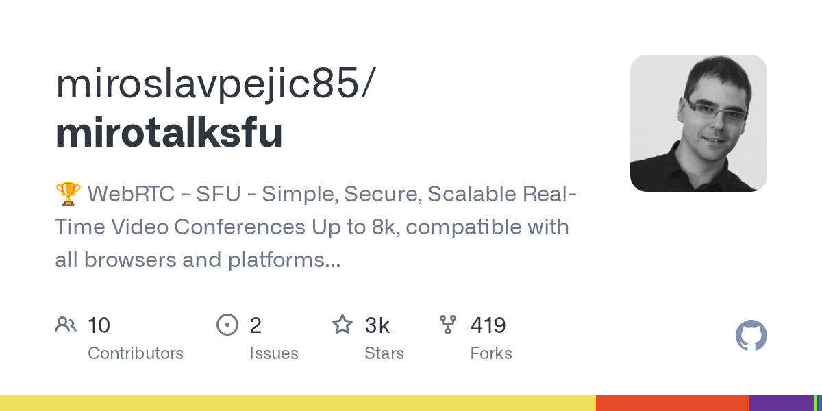 MiroTalk SFU: Scalable WebRTC Video Conferences Up to 8K
