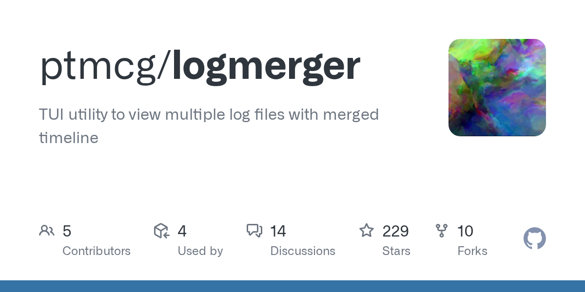 logmerger: A TUI Utility for Merging and Viewing Multiple Log Files