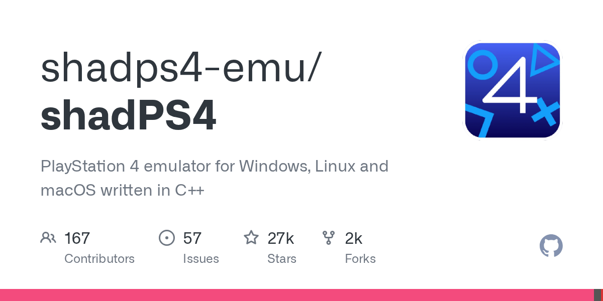 shadPS4: A PlayStation 4 Emulator for Windows, Linux, and macOS