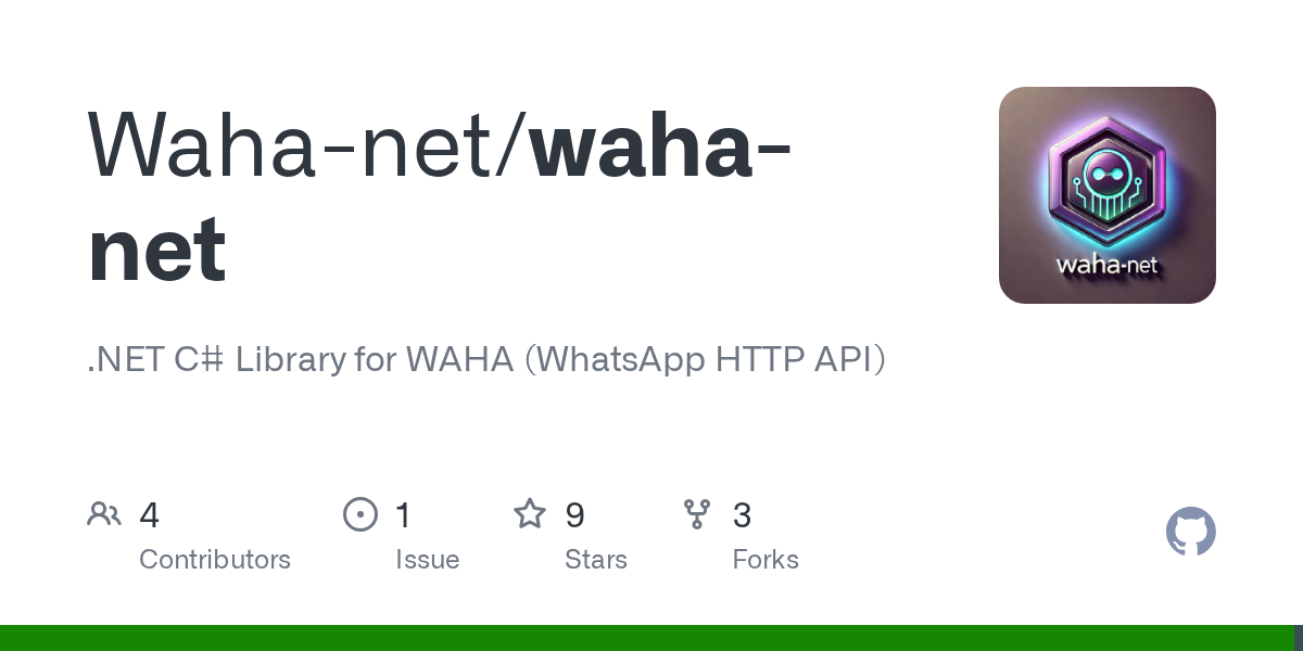 Waha-net/waha-net: .NET C# Client Library for WhatsApp HTTP API (WAHA)